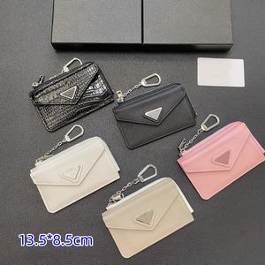 2024 neuer Stil Designer Brieftasche Münze Geldbeutel Schlüsselanhänger Zippy Lady Chain Wallets Faltkartenhalter Pass Frauen Blumenvergütung Schlüsselbeutel 9 Farben Farben