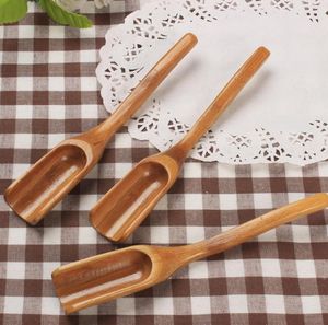 Bamboo Tea Scoop Spoon Tea Tool Chefe Spoon Ferramentas Handy Coffee Folhas de colher KKA7111N3926971