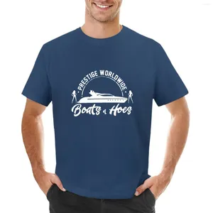 Tanques masculinos Tops Boats N Hoes T-shirt Kawaii Fãs de esportes estéticos hippie homens gráficos camisetas gráficas