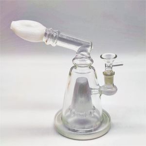 Da 8 a 9 pollici su larga scala chiara uovo favoloso e uovo multi colore giaccino in vetro bong dabber rigicler tubi bongs bongs tuba