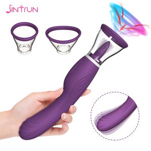 Klinische Licking -Zungenvibrator Saug Masterbator Dildo für Frauen Brustwarzen Stimulator Sexspielzeug wiederaufladbare Sexspielzeuge 240430