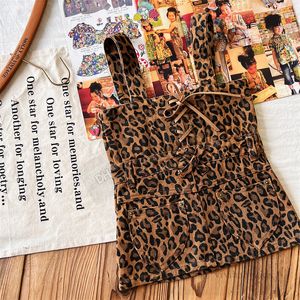 Girls Leopard wzór sukienki sukienki letnie dzieci koronkowe łuki Księżniczki sukienka moda ubrania z 8006