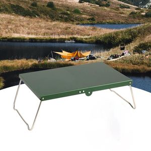 Lägermöbler utomhus camping picknick vandring ultraljus mini bärbar aluminiumlegering vikbar bord