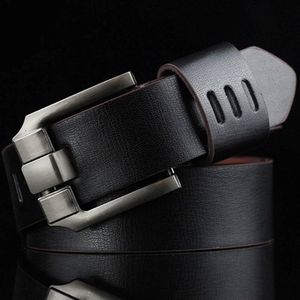 2018 Neue Mode beste Qualität Leder Herren Hollow Designergürtel Männer Luxuslegierungen Breite Schnallengürtel Länge 110 cm 3 Farben 228z