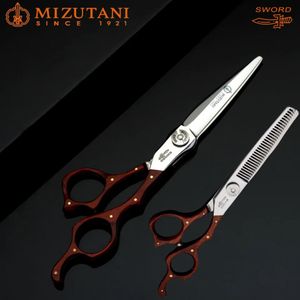 Mizutanivg10 Barber Scissors Hair Cutting Tools Professional Texture Thinning Shears Salon 66165 240506