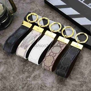 Cell Phone Straps & Charms Designer Keychain Luxury keychain pendant leather bag pendant car trendy brand brown antique keychain