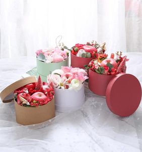 Mini board di cartone di cartone Fiotole Rose Box Valentine039s Fiorista Regalo per feste di confezionamento Decorazione di nozze Wrap323431060