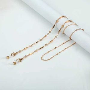 Eyeglasses chains Fashion Metal Crystal Women Eyeglass Chain Sunglasses Chain Holder Cord Neck Chain Face-Mask Lanyard Strap Glasses Chain Jewelry