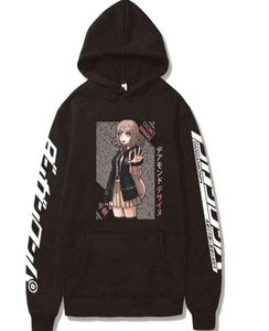 Klassisk anime chiaki nanami danganronpa hoodies mode harajuku unisex sweatshirt manga kawaii tryck womengirls tracksuit tops g8151085