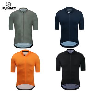 YKYWBIKE Mens Bicycle Short sleeved Jersey 5-color Top of the line Highway Bicycle Short sleeved Breathable Jersey 240425