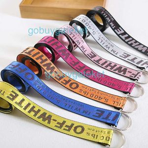 English Alphabet Printed Canvas Belt Male and Female Student Woven Double Loop