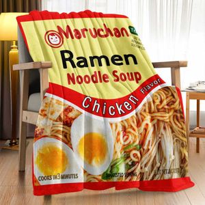 Blankets Chicken Flavor Noodle Blanket Microfiber Soft Throw Blankets For Couch Bed Sofa Decorative Camping Picnic Winter Warm Blanket