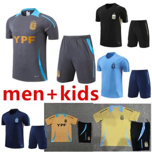 2024 2025 3-Star Argentina Tracksuit Soccer Jersey Training Suit Football Shirt Maradona Di Maria 24 25 Men Kids Kit Tracksuit Set Uniforms