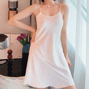 Damski sen Sleep Lato Casual Pajamas Camisole Osiedla domowa Solid Kolor Wiselant PaJamas Ice Silk Wiselant Pajamas Women PaJamasl2405