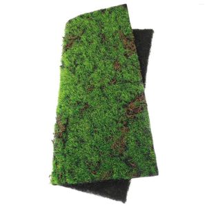 Dekorativa blommor Simulerade Moss Lawn Artificial Micro Scene Layout Prop Area Rugs Fake Grass Pad For Inhoor Plants Turf Landscaping