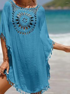 Gancio a mano a colori solido patchwork stoffa marginale solare bikini plus size costume da bagno in spiaggia copre estate sexy