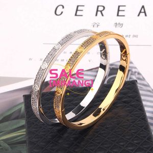 Designer Cartres Bangle Korean Fashion Star Armband Casual Liten Fresh Temperament Full Diamond Armband Women's Jewelry Kzol