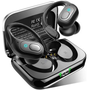 Наушники сотового телефона Bx31 Беспроводные наушники Bluetooth Tws Управление кнопкой кнопки два уша наушники водонепроницаемые HD Call Cvc 8.0 Наушники по снижению шума J240508