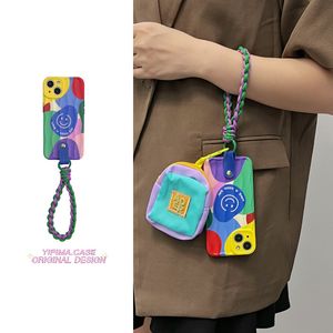 iPhone 15 14 Pro Max Phone Case iPhone13 Crossbody 12ハンギングロープ11女の子ファッション電話ケース