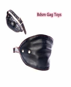 BDSM Bondage Mouth Plug Hard Ball Gag med lädersele för fetisch slav begränsningar kvinnor män gay par flörta 2107222234375