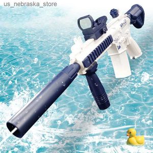Toys de pistola de pistolas divertidas de água divertida M416 Pistola elétrica Glock Thonsing Toy Full Automatic Summer Beach para crianças meninos meninas adultos 230814 Q240408