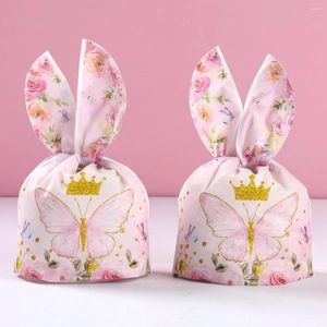 Prezent Wrap Butterfly Candy Biscuit Pakowanie torby urodzinowe Zapasy dla dzieci Baby Shower Wedding DIY