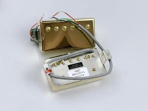 Аксессуары для электрогитары GIB Alnico V Гитарные пикапы GIB 498R 498T Humbucker Pickup Set Golden Cover