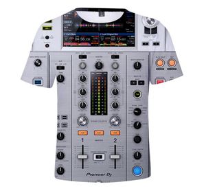 Pioneer DJ 3D Print Sirt Momen Homem Moda de verão Oneck Manga curta Camiseta engraçada Hipster Cool Graphic Tees Streetwear6997322