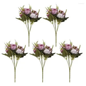 Fiori decorativi bouquet artificiali boux mazzi da sposa composizioni floreali per tavolo