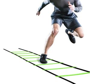 Entrega rápida 5m 10rung nylon tiras de treinamento escadas agility escadas de futebol de futebol de futebol de futebol speed sports sports fitness Equipment24672772905