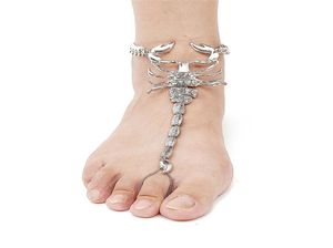女性のためのスコーピオンフットジュエリービーチベアフットサンダルアンクレット女性のための斬新な足首bracelet3159028