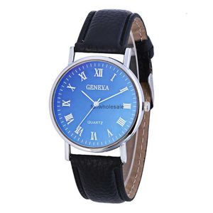 Blue light neutral womens watch fashion mens belt quartz gift table