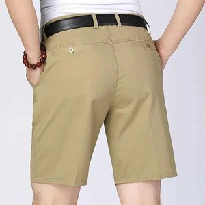 Herr shorts sommar bekväma män shorts 100% bomullshorts män knlängd brädskort klassiska klädstrand shorts manliga korta byxor y240507