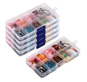 100 Pcs 10 Random Color French False Nail Acrylic Gel Nail Art Tips Half With Box Salon 1 Set Kit4376499