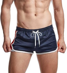 Mäns shorts aimpact Mens Running Shorts Breathing Workout Gym Booty Short Shorts Sexig T240507