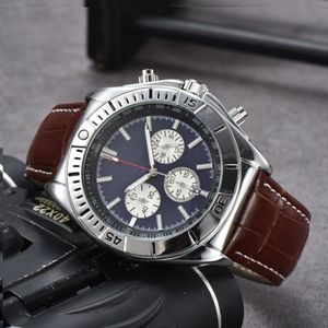 All Dials Working Automatic Date Men bentle breitlin Watches Luxury Fashion Mens Full Steel Band Quartz Movement Clock Silver Leisure Wrist Watch men's watch BEN-06