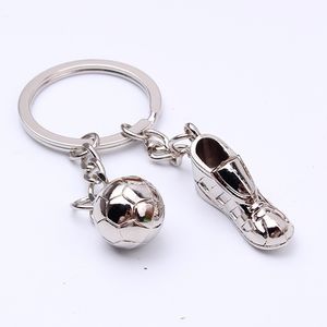 Tasarımcı Keychain Creative World Cup Futbol Ayakkabıları Anahtarlık Metal Keychain logo ile kazınabilir.