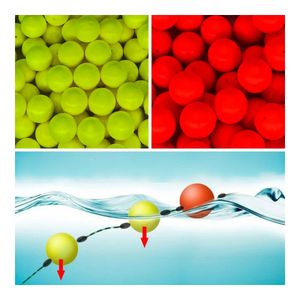 110 EPS Float Ball Foam Fyecatching Beans Модифицированная сферическая рыбацкая шестерня Bright Colors 240430