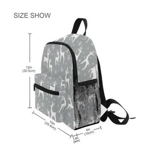 Mochilas 2020 Novos meninos meninas garotas fofas Backpack Sacos da escola de crianças Natal com mochila de rena Backpack Large School School Kids Back Pack