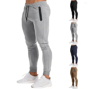 Pantaloni da uomo uomini Sport Ice Silk Ice Dric di seta rapida Slimt Stit Elasting Waist Gym Traning Jogging Pantaloni lunghi pantaloni lunghi