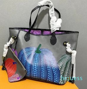 2024 Äkta läderbit Set Women Handväskor Designer Pumpkin Shopping Bag Tote Wallet Shoulder Bag Women Crossbody Women Handväskor