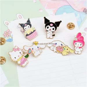 Spille spille spillo a spilla smalto gattino per zaini giacche di abbigliamento cappelli kawaii cartone animato decorazione per gatti regali drop dropelese ottna