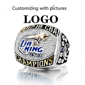 Champion Ring Customized Legierung Edelstahl Kupfer -Vintage -Ring mit mehreren Materialien