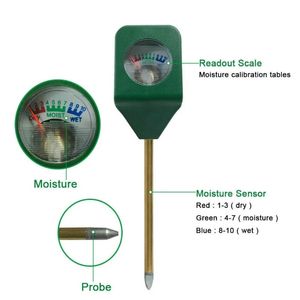 Small Soil Moisture Meter Plant Hygrometer Moisture Sensor Plant Water Monitor for Potted Plants Garden Farm Lawn Drop Shipping