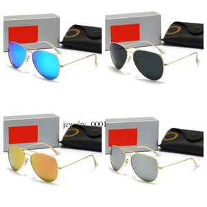 Designer Sunglasses for Men Women Aviator Sunglassess Black Frame Mens Womens Sonnenbrille Eyewear Metal Lenses Summer Travel Beach 3612