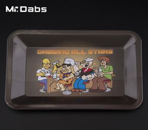 Retail Rolling Tray dabbing all stars Trays with S L size Metal Pallet with cute style for Smoking Accessories 8689145