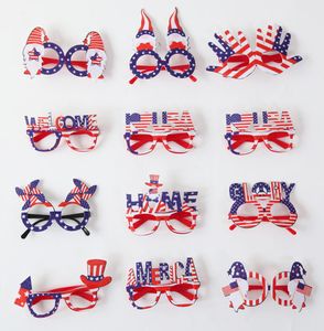 American Flag Glasses USA IC Party Solglasögon Holiday Eyewear For Parties Props många Styles4851561