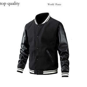 Marka 11 JACKÓW MĘŻCZYZN KURSZY MĘŻCZYZNE MĘŻCZYZN Baseballowe unisex sport noszenie płaszcze patchwork listonman varsity men skórzany rękaw Role 1052