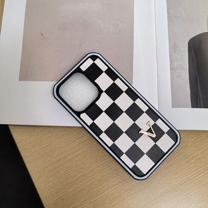 Checkerboard Phone Case Woemns Fashion iPhone 15Promax 15Plus 15Pro 15 14promax 14plus 12mini 13 12 11pro max case square phonecase