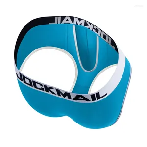 Cuecas Jockmail Brand Men Borda de roupas íntimas Bolsa de pênis gay sexy Push up